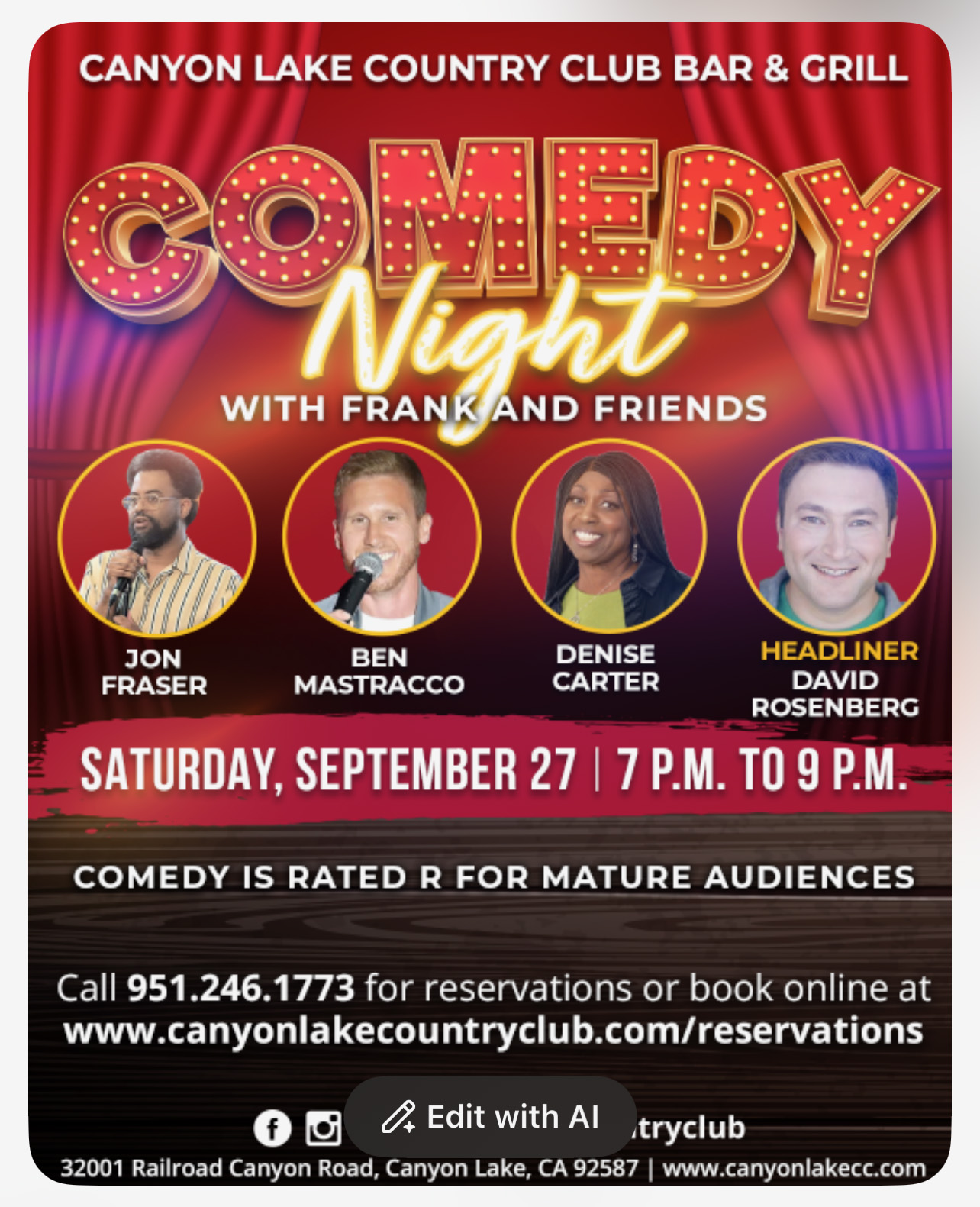 Comedy Night with Frank & Friends